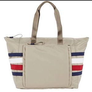 💝Tommy Hilfiger Large Nylon Tote Bag Faux leather